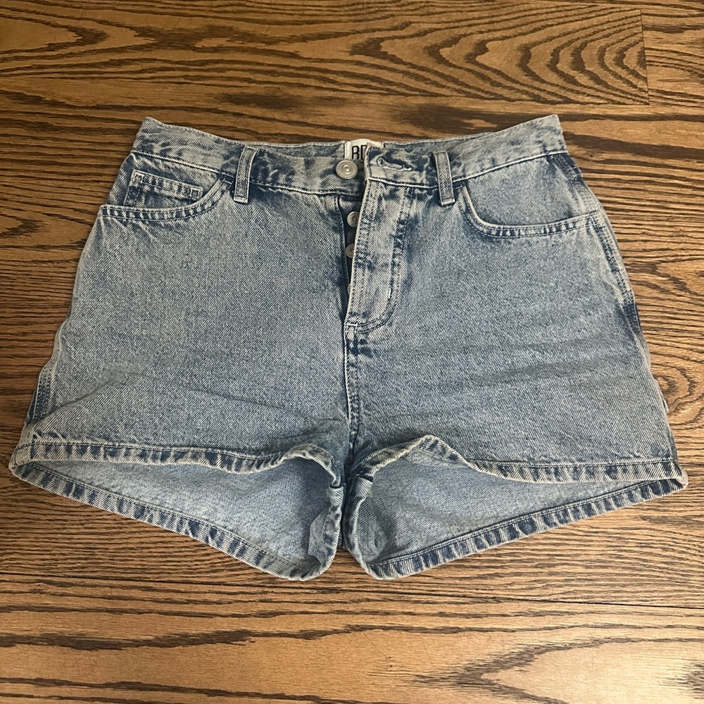 BDG Blue Jean High Rise Carpenter Shorts